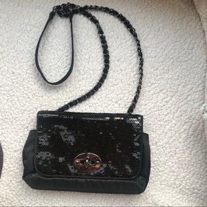 R&Em black evening bag
